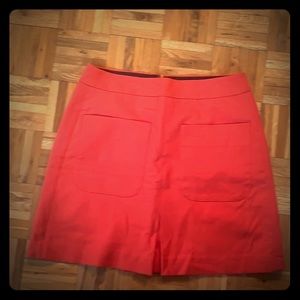 Ann Taylor Loft miniskirt. Coral.